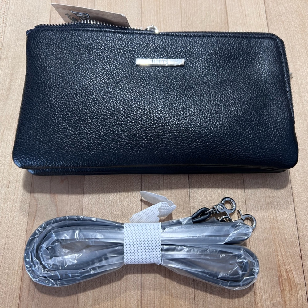 Roots Black Crossbody Bag